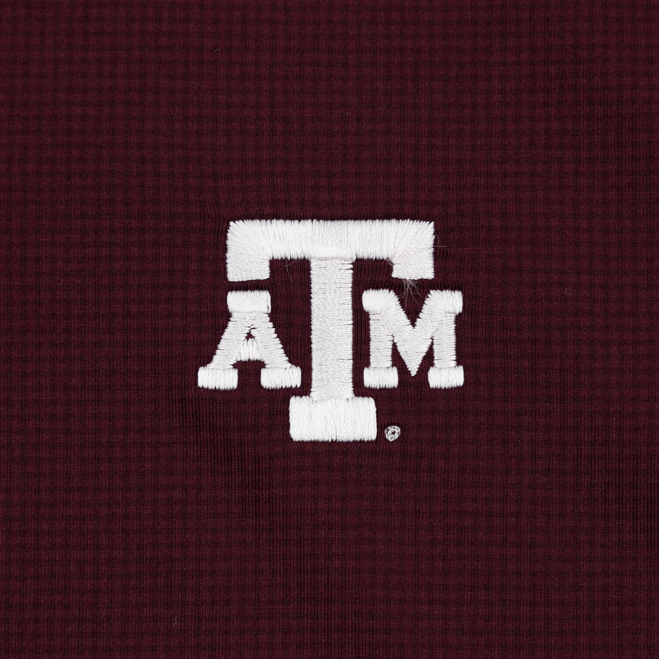 Texas A&M Horn Legend Gingham Maroon Polo