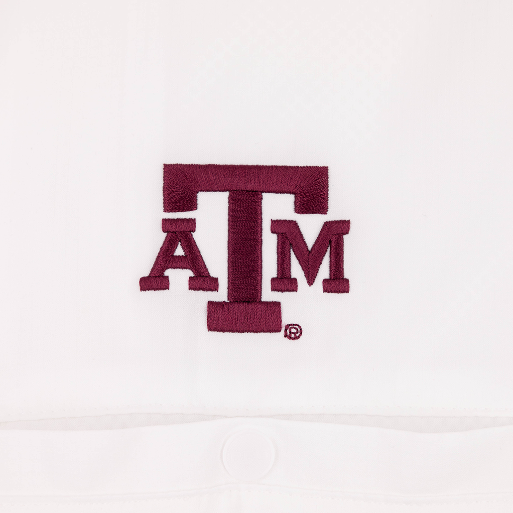 Texas A&M Columbia White Tamiami Short Sleeve Shirt