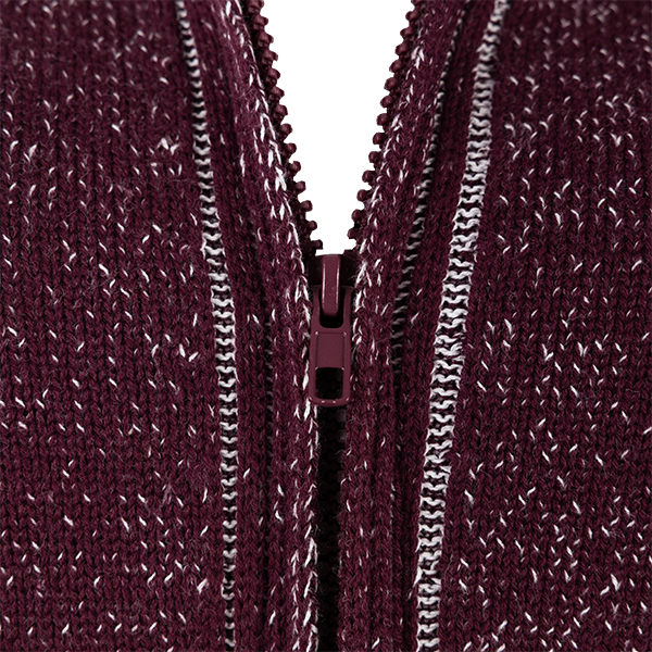 Maroon Garibaldi Knit Poncho