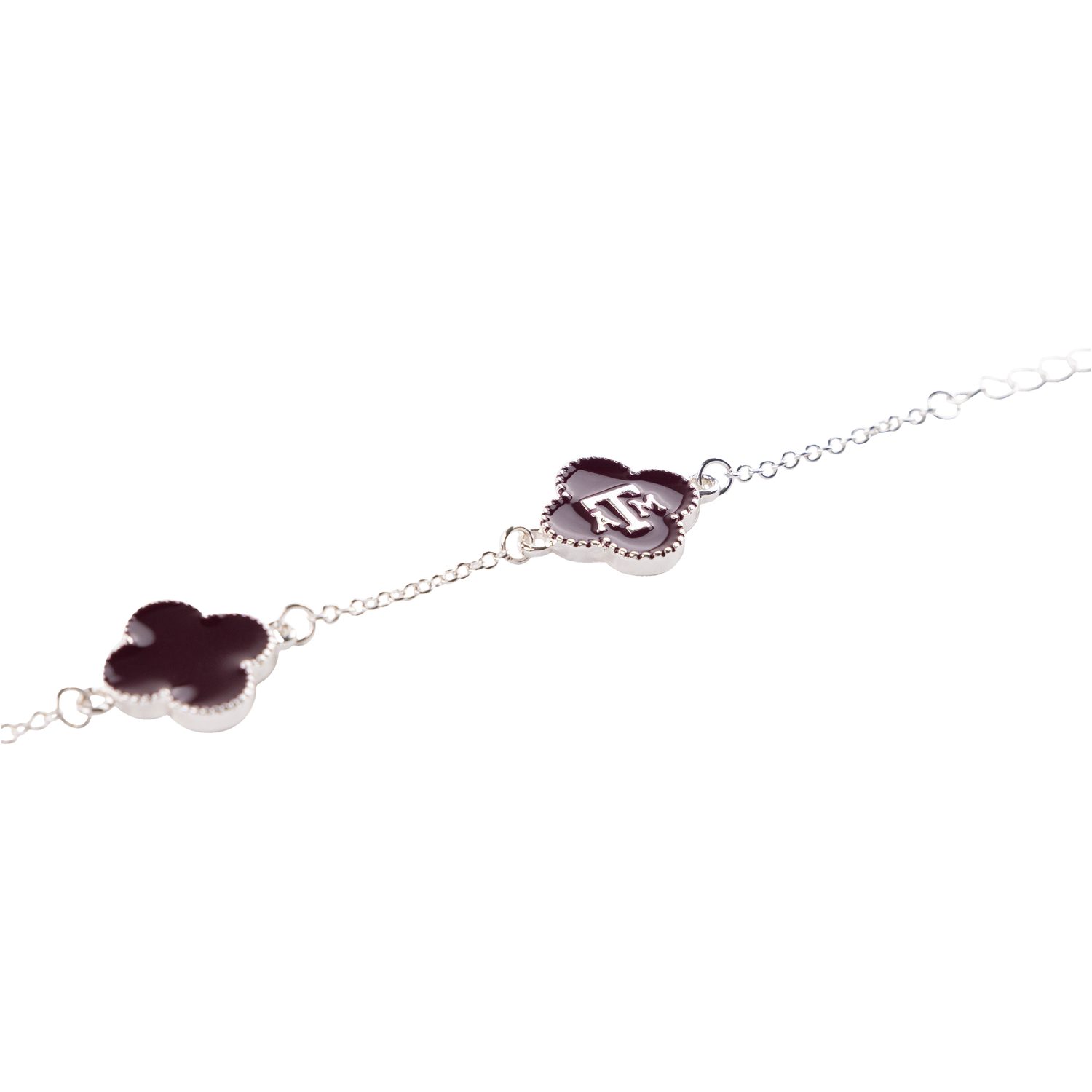 Texas A&M Maroon Clover Bracelet
