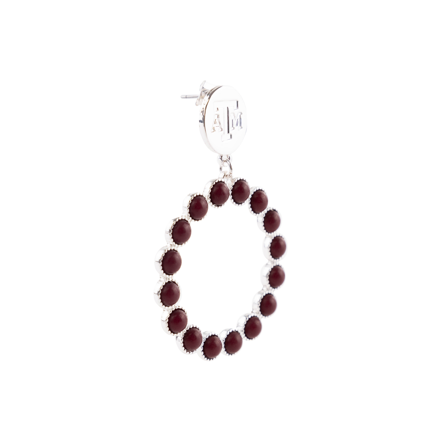 Texas A&M Maroon Ottawa Earrings