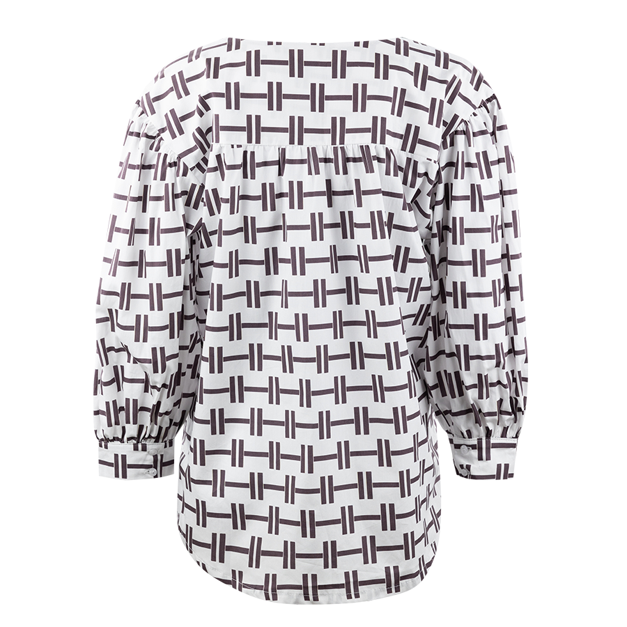 Maroon H Key Grace Top
