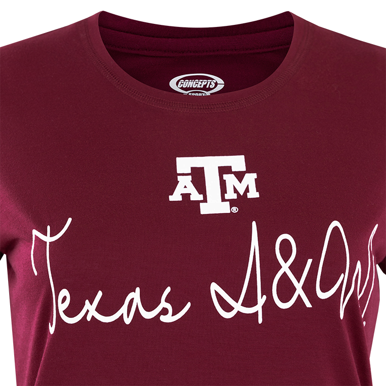 Texas A&M Womens Plaid Pajamas Set
