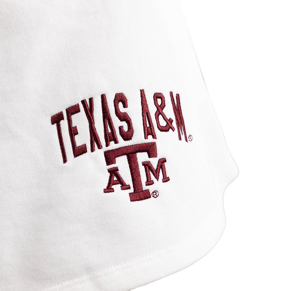 Texas A&M White French Terry Shorts