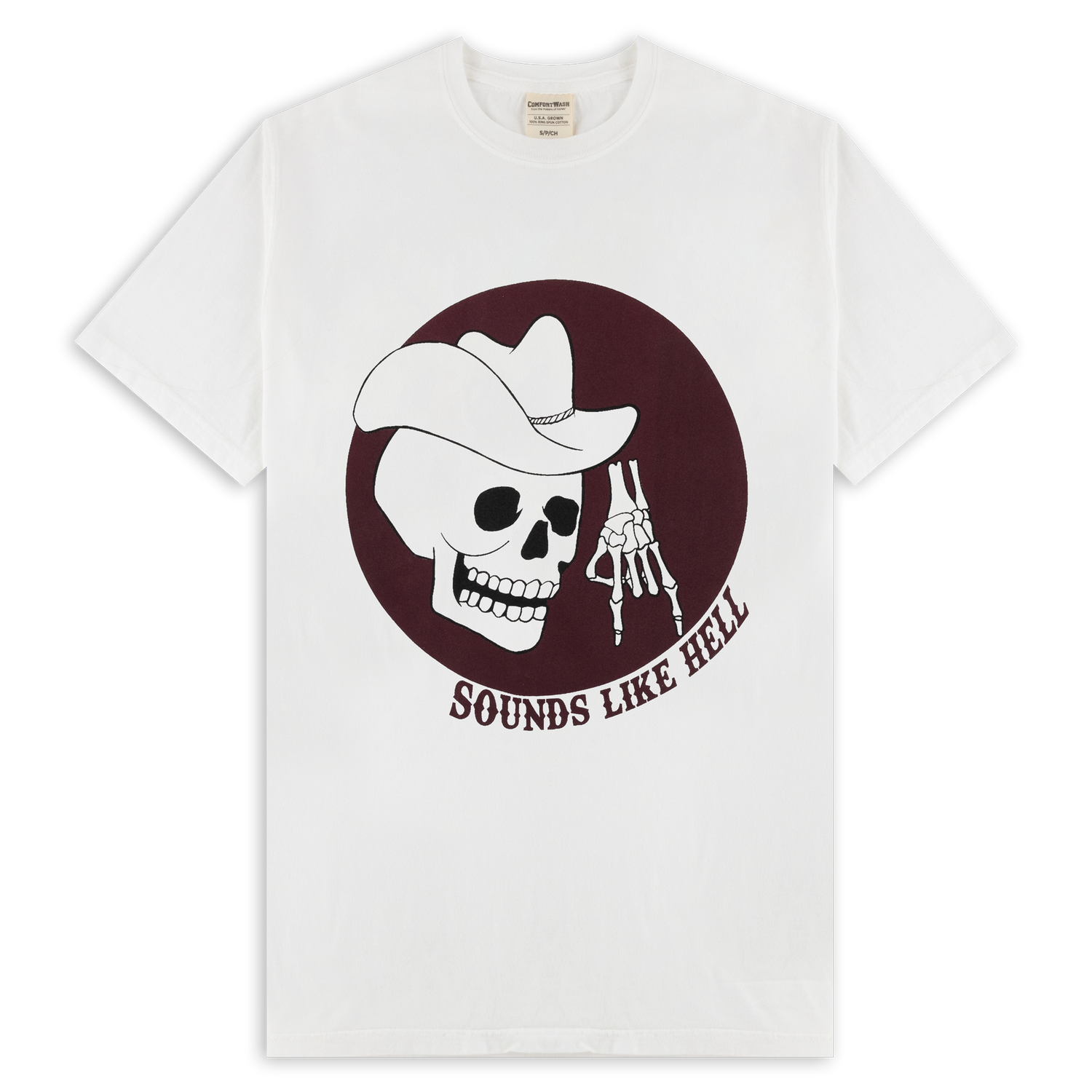 Skeleton Horns Down T-Shirt