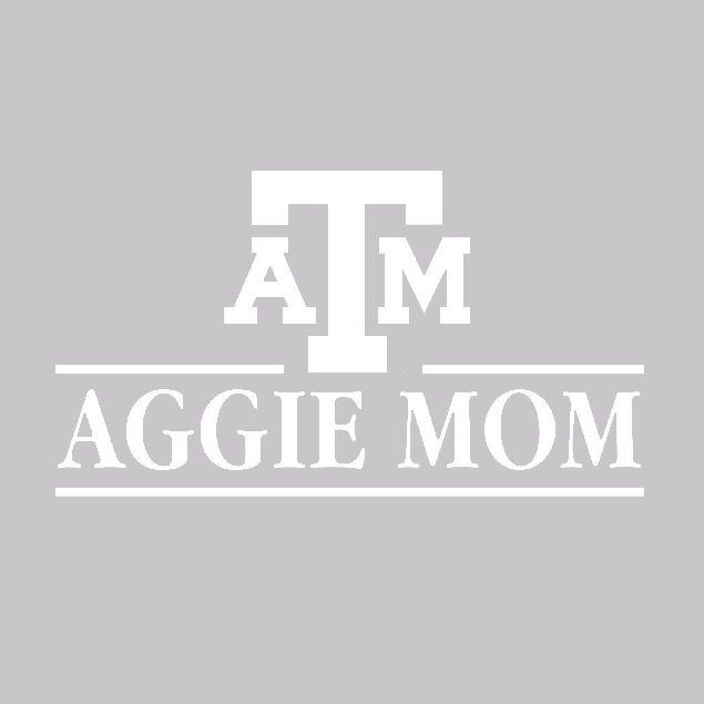 Texas A&M Aggie Mom White Decal