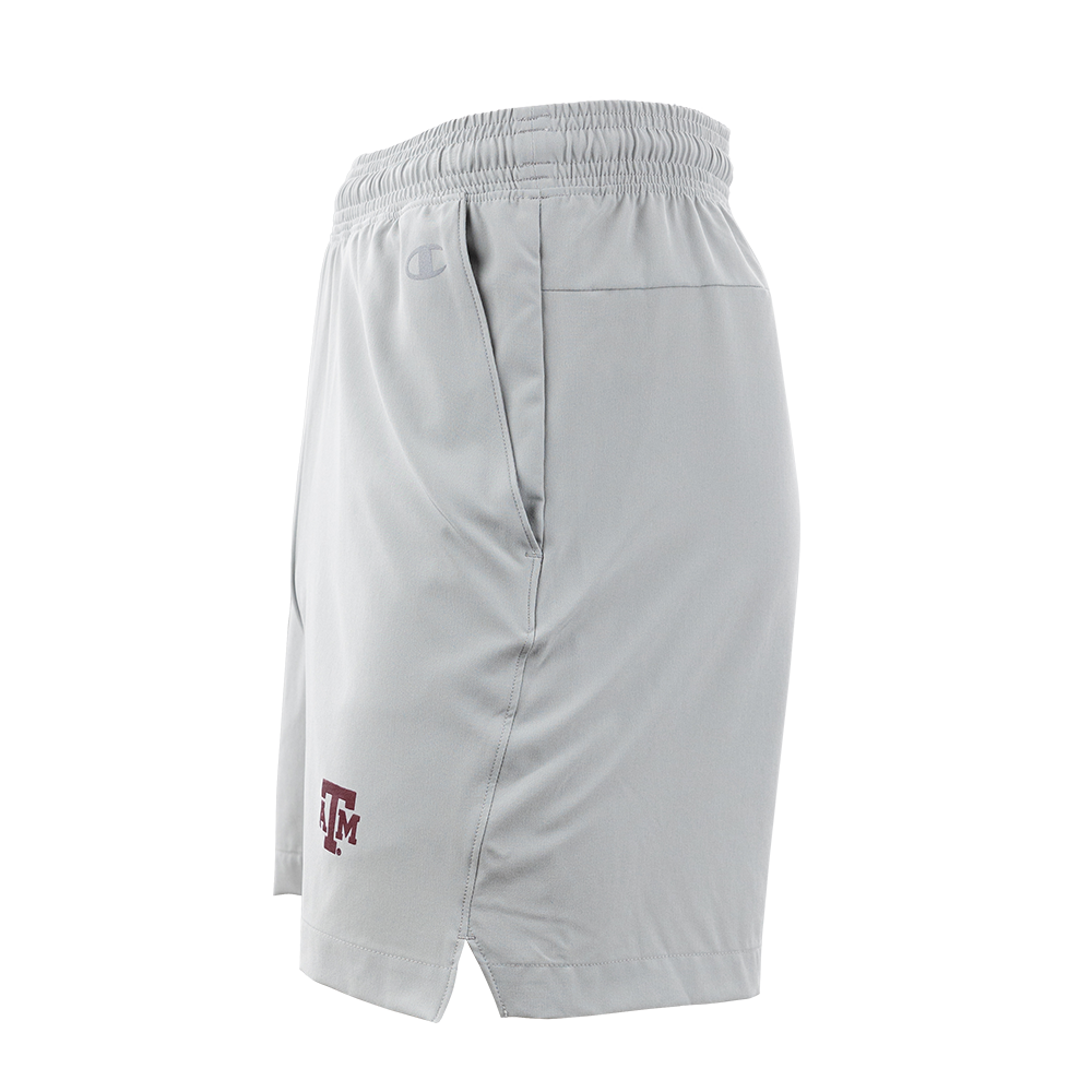 Texas A&M Champion Gray Woven 5" Short