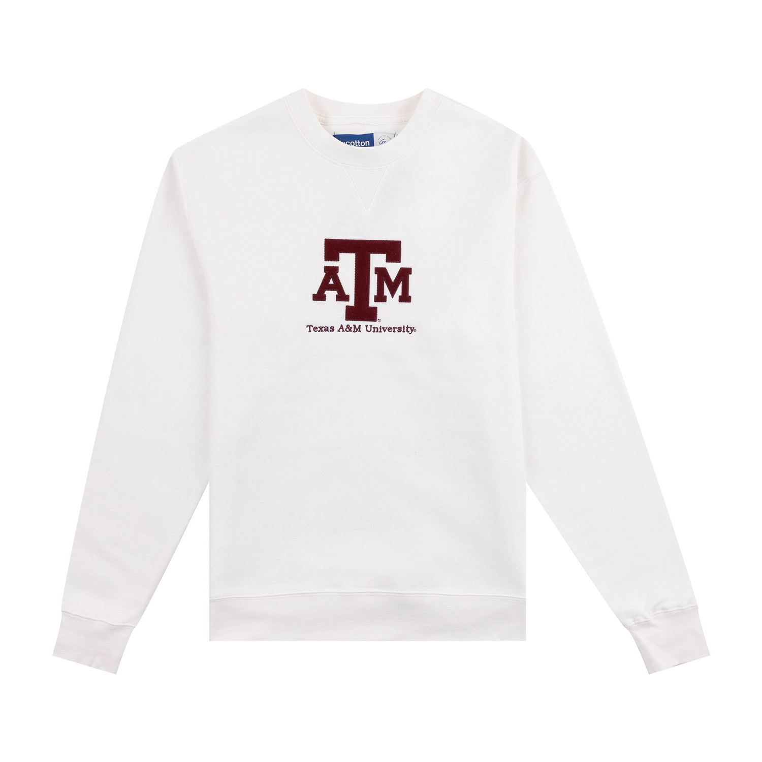 Texas A&M Big Cotton Satin Fill Sweatshirt