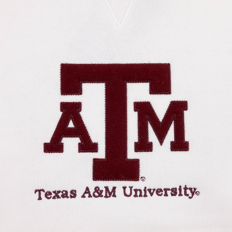 Texas A&M Big Cotton Satin Fill Sweatshirt