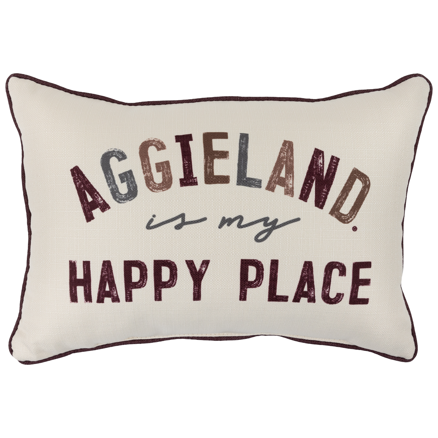 Aggieland is My Happy Place Pillow