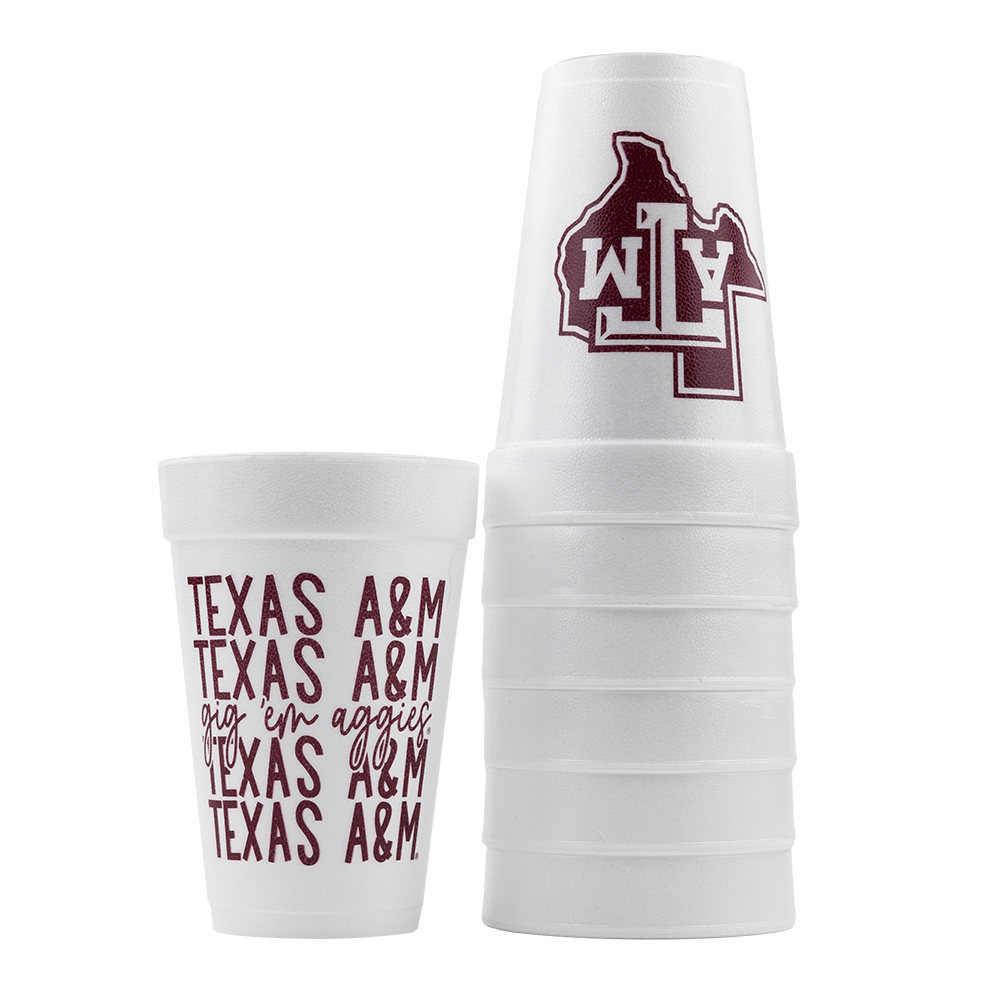 Texas A&M Repeated  Lonestar Foam Cups