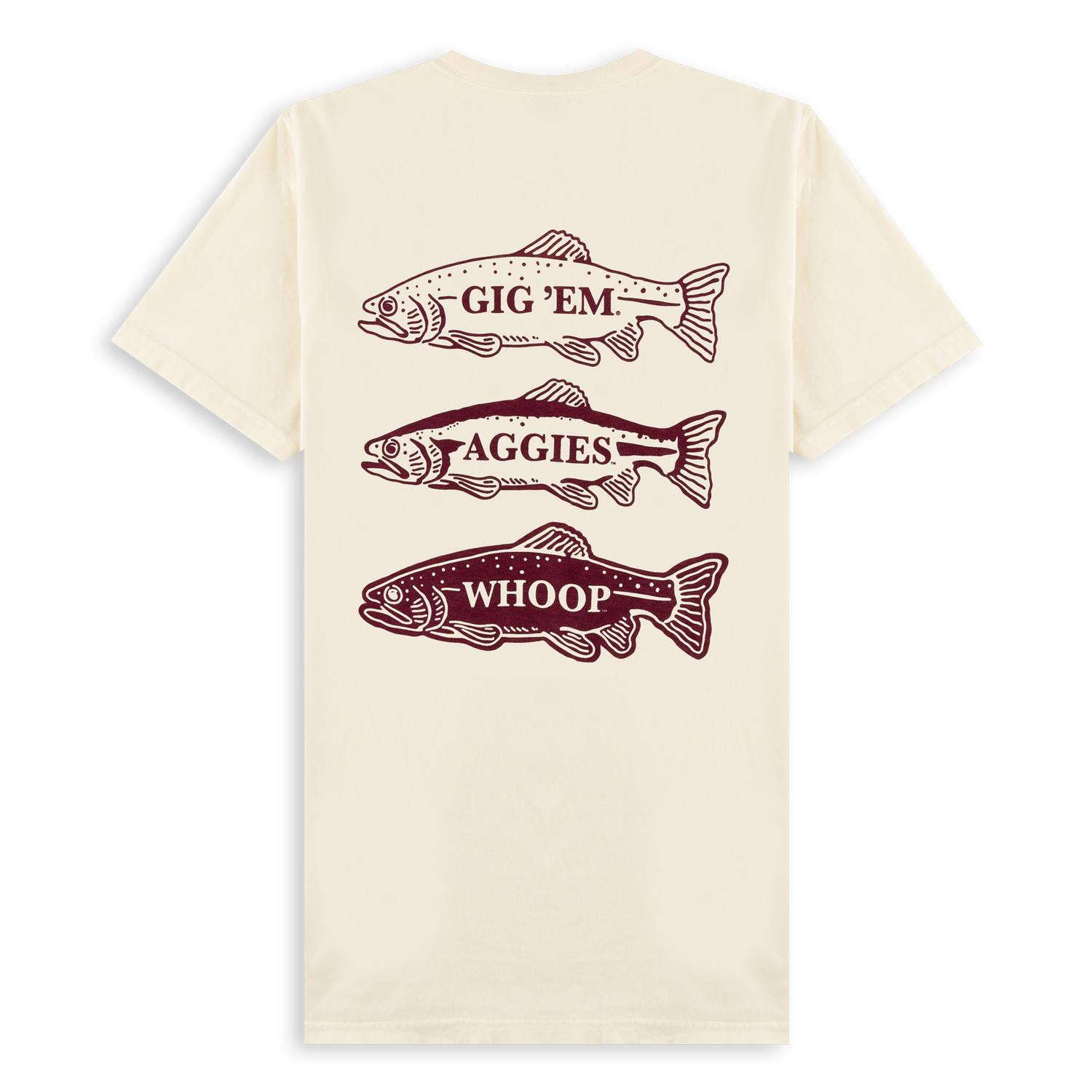 Texas A&M Aggie Triple Fish T-Shirt
