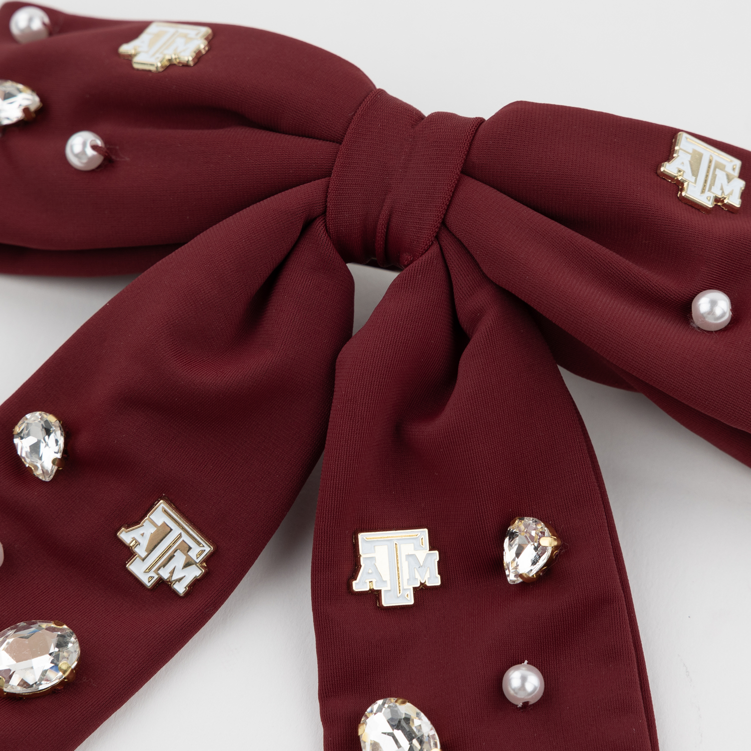 Texas A&M Maroon Bow Barrette