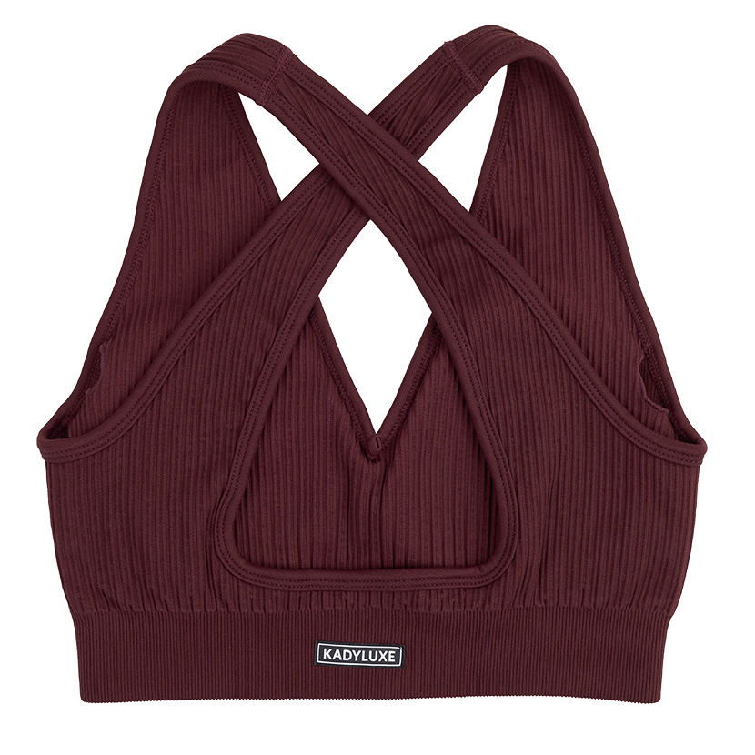 Texas A&M KADYLUXE Maroon Turkish Ribbed Seamless Bra