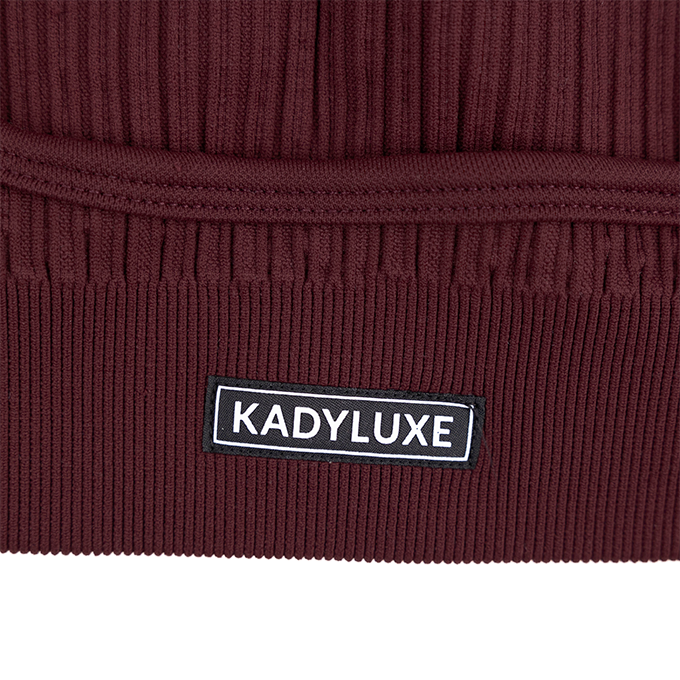 Texas A&M KADYLUXE Maroon Turkish Ribbed Seamless Bra