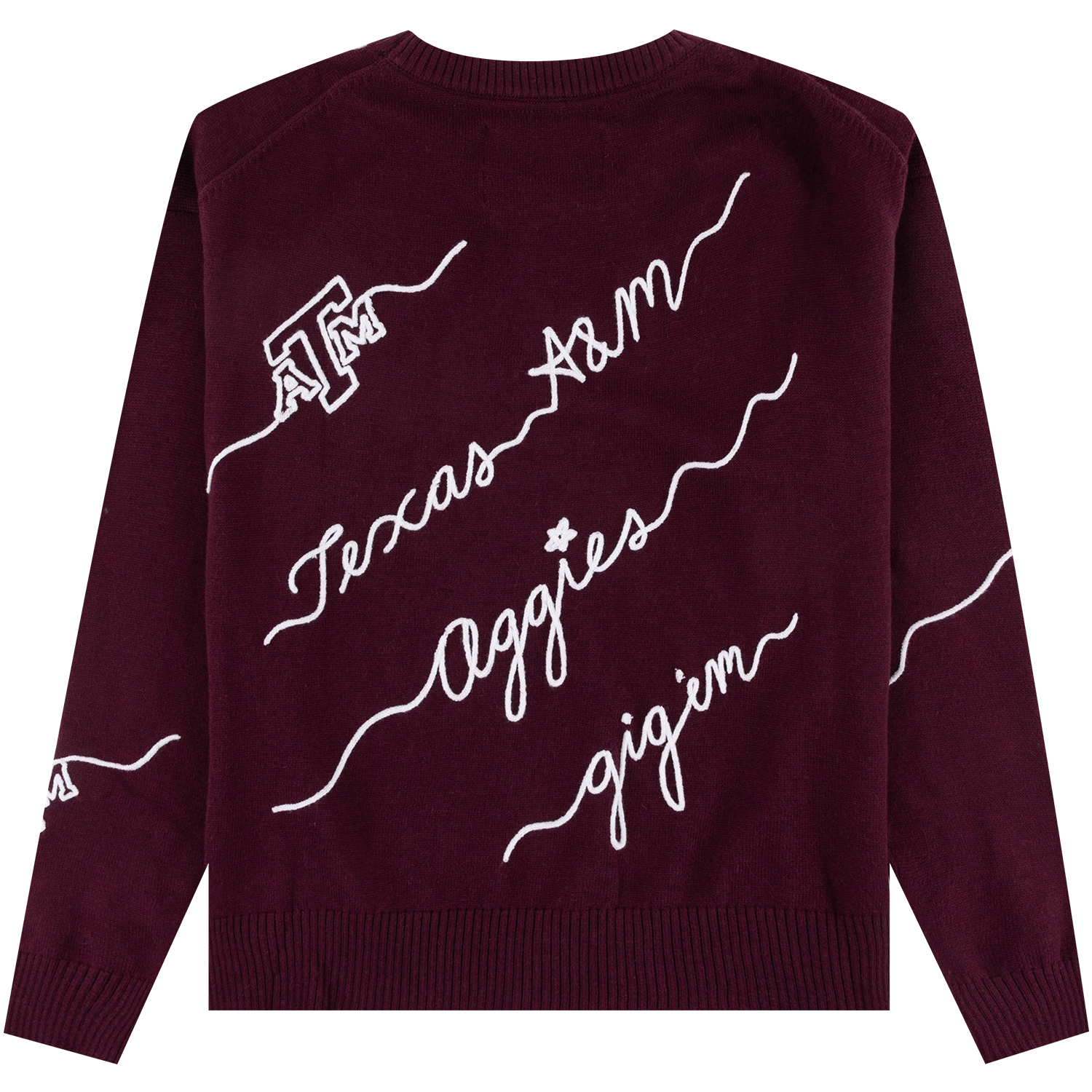 Texas A&M KADYLUXE Love Note Sweater - Maroon
