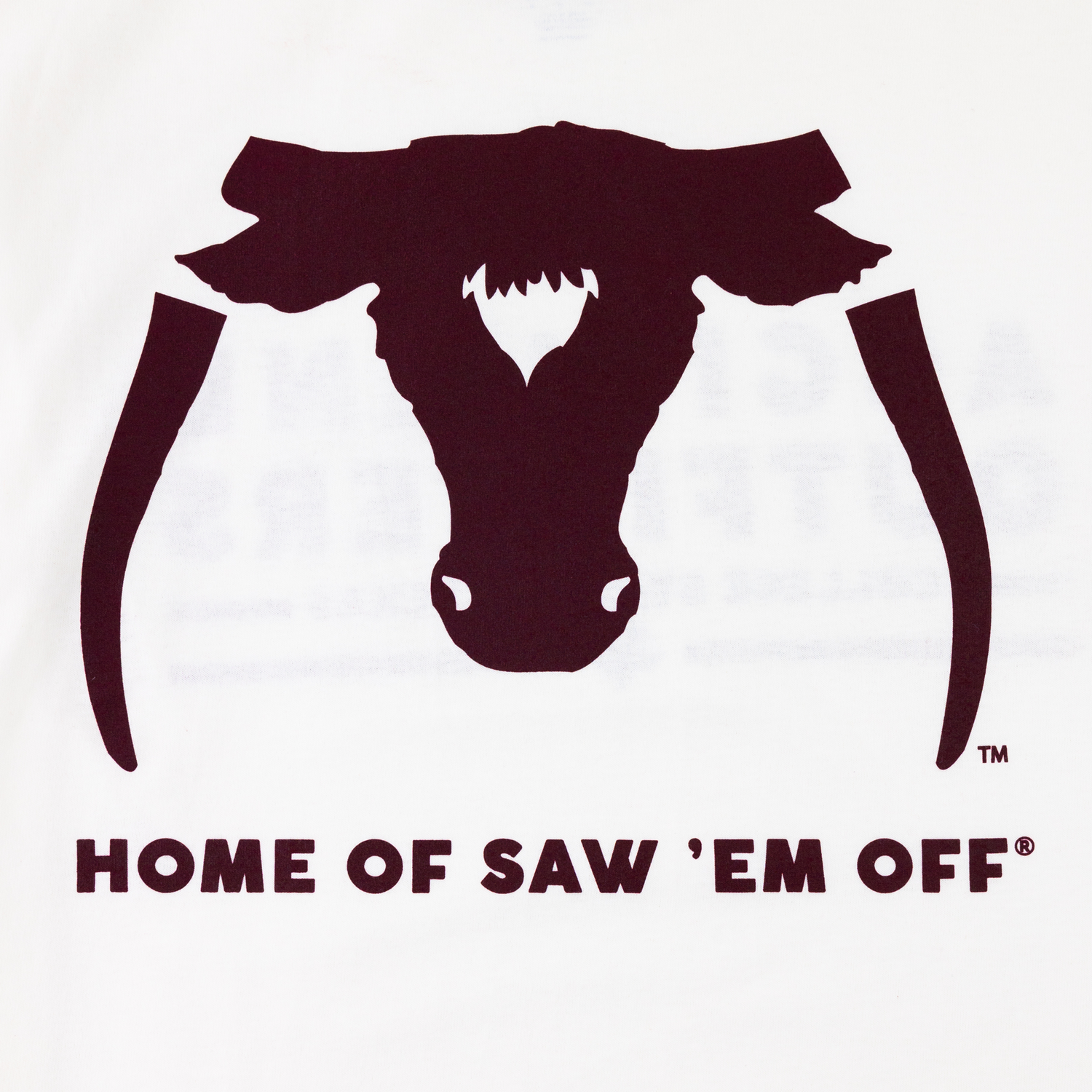 Aggieland Outfitters x Saw 'Em Off White T-Shirt