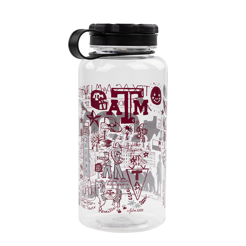 Texas A&M Julia Gash Water Bottle 34oz