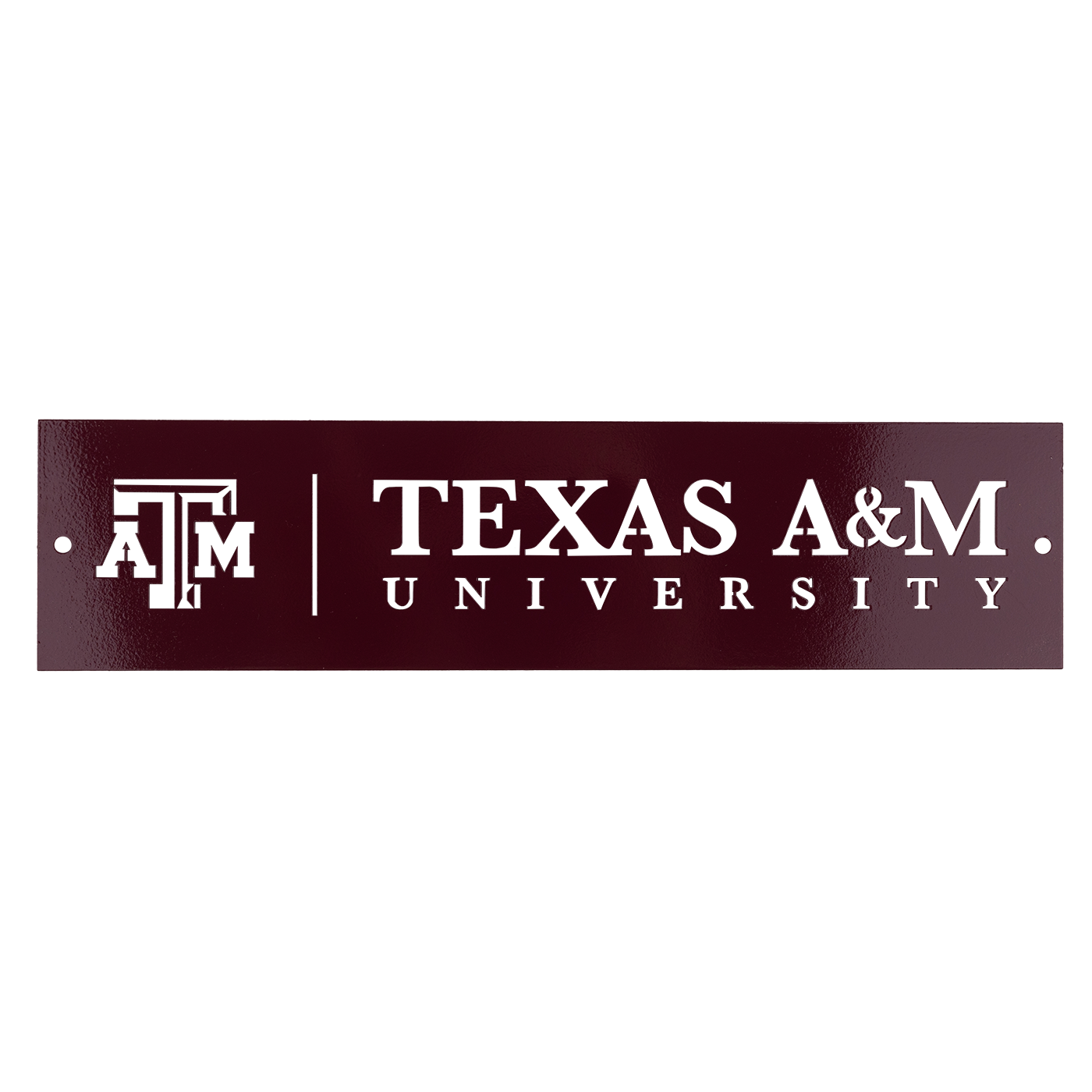 Texas A&M University 12 x 4 Metal Sign