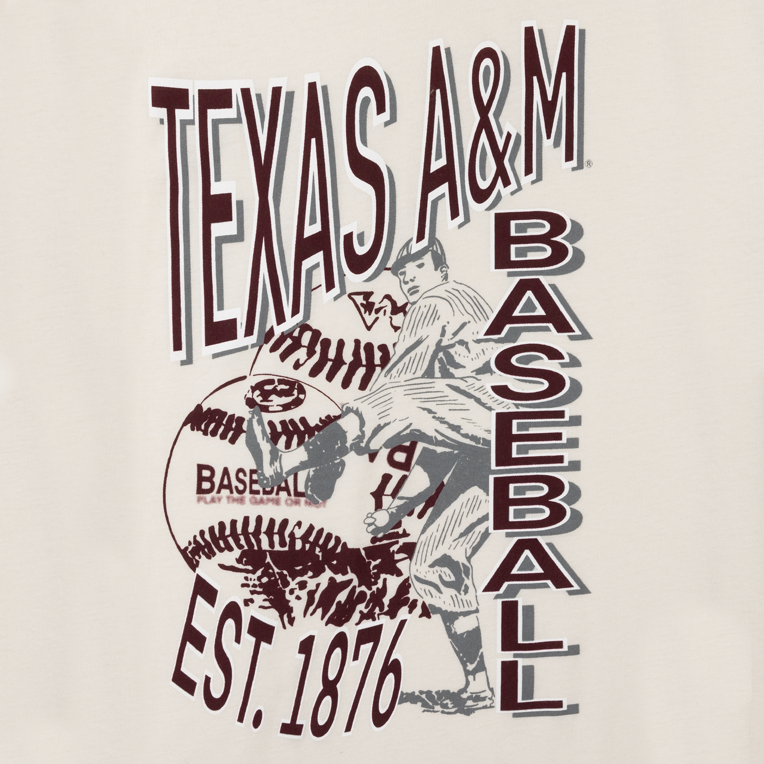 Texas A&M Play the Game Baseball T-Shirt