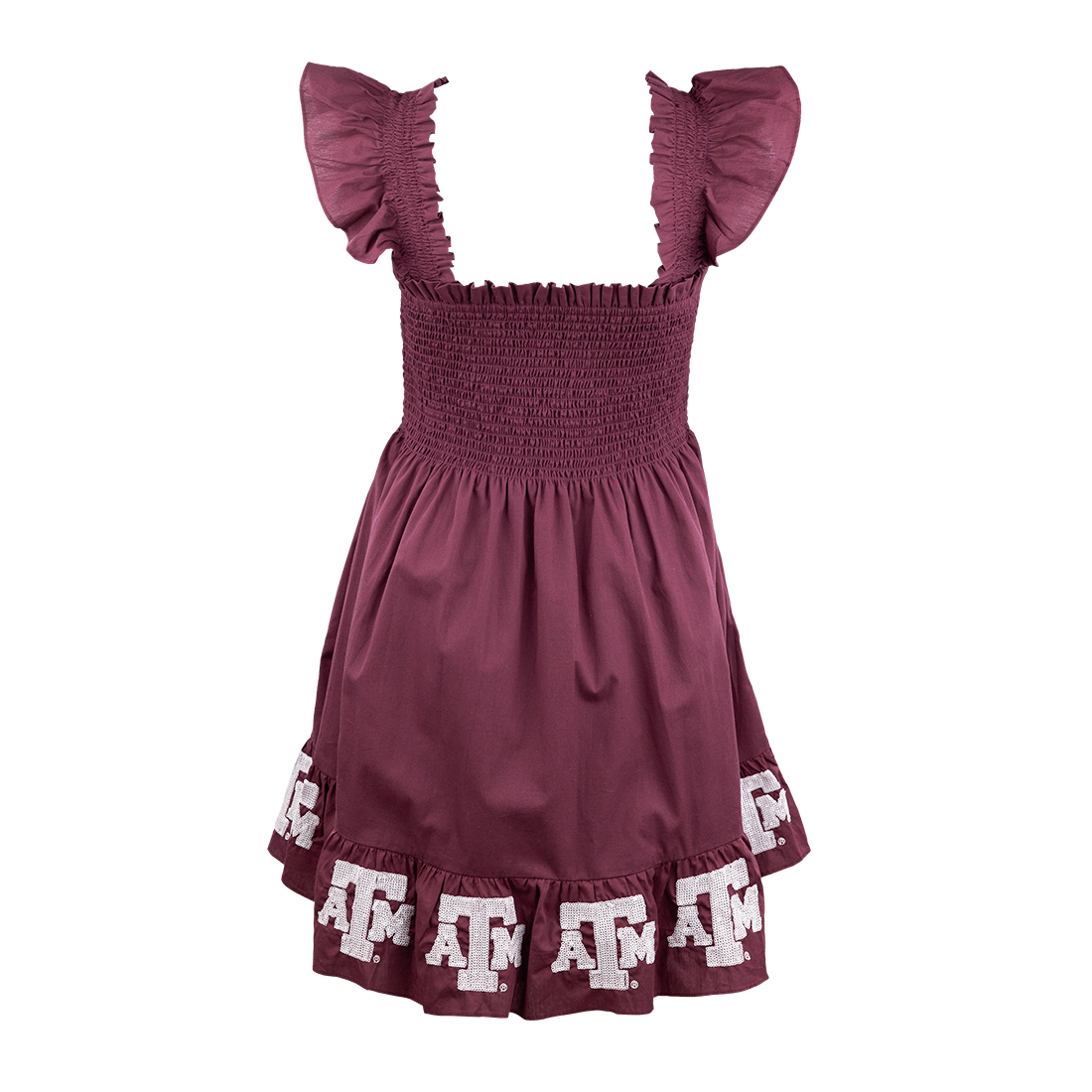 Texas A&M Smocked Sequin Dress