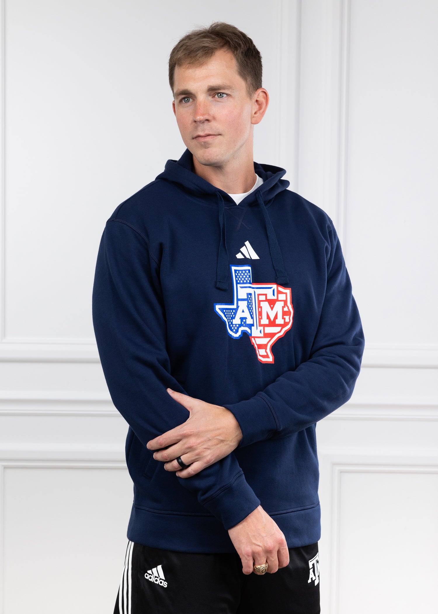 Texas A&M Adidas Lonestar Navy Fleece Hoodie