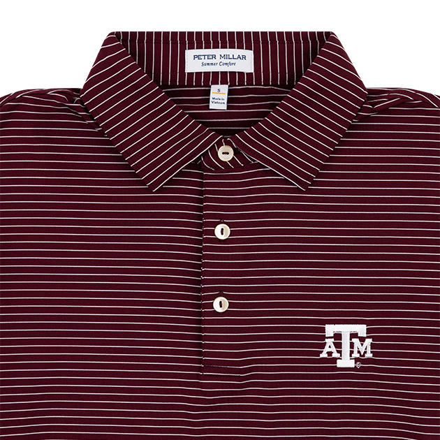 Texas A&M Peter Millar Hemlock Performance Polo