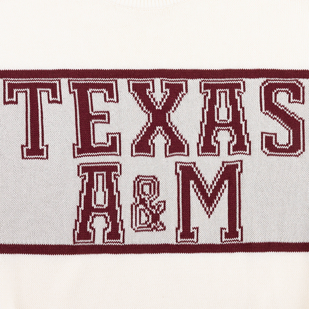 Texas A&M Collegiate Outfitters Varsity Stripe Sweater