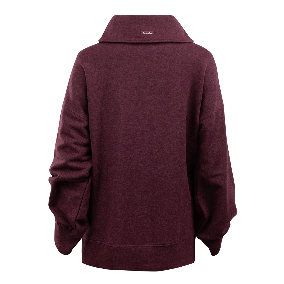 Maroon Travis Mathew Save The Day Quarter Zip
