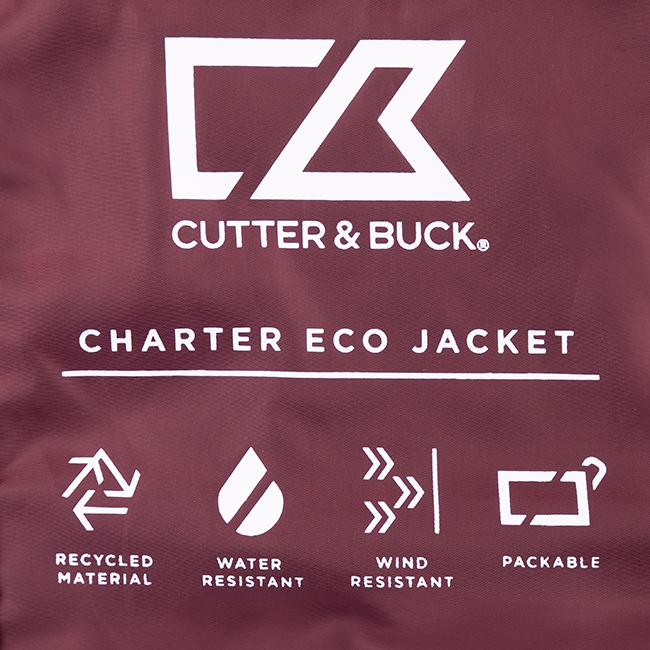 Cutter & Buck Mens Charter Eco Recycled Full Zip Jacket