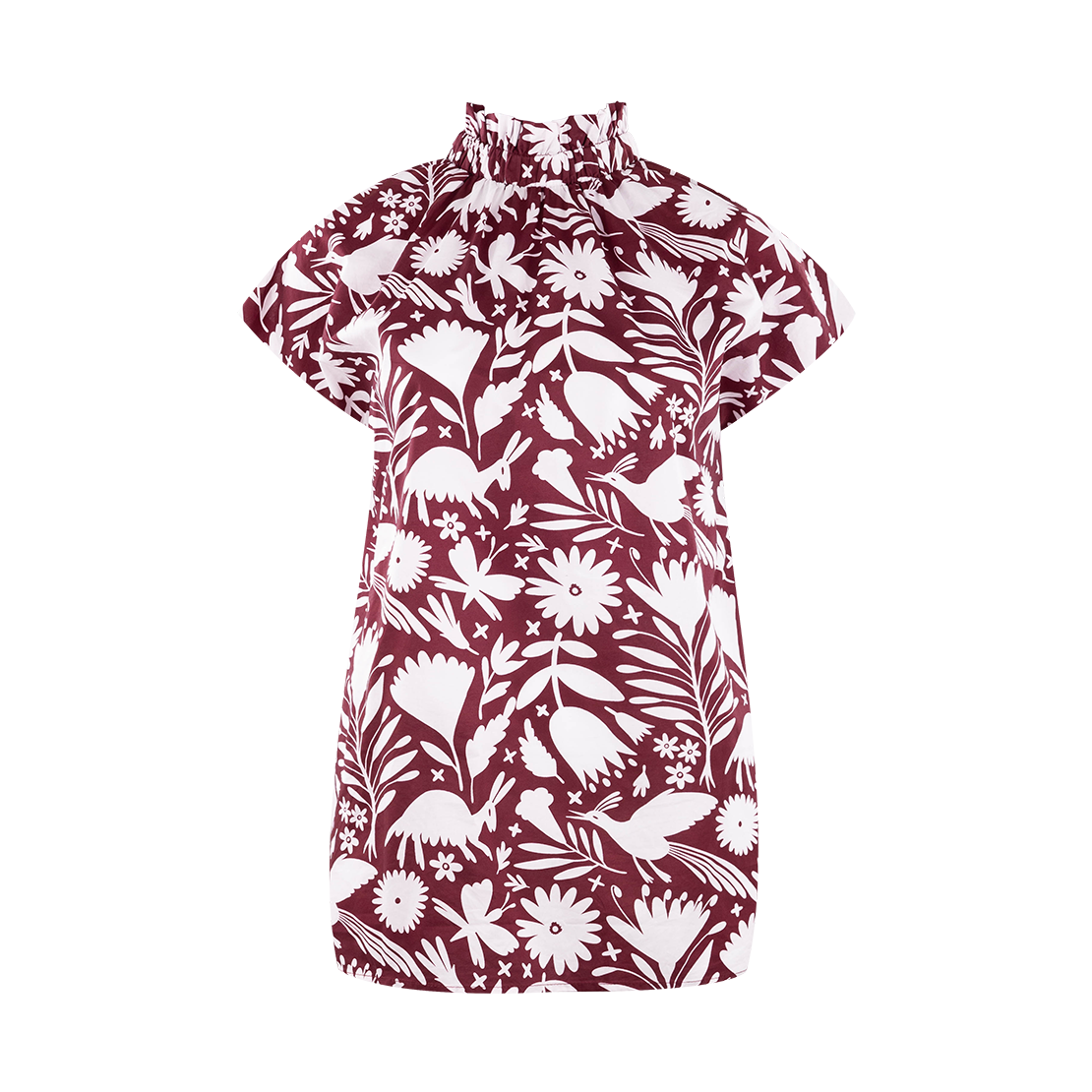 Layerz Maroon Palmer Top