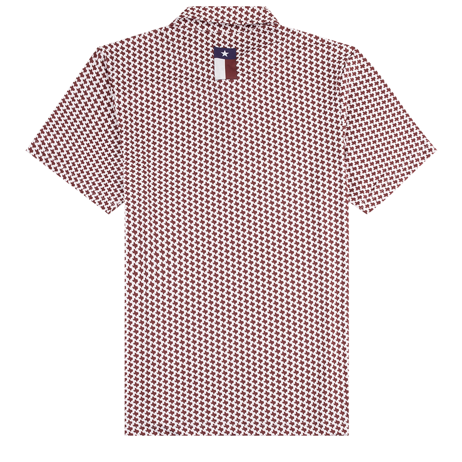 Collegiate Outfitters Texas Print Polo