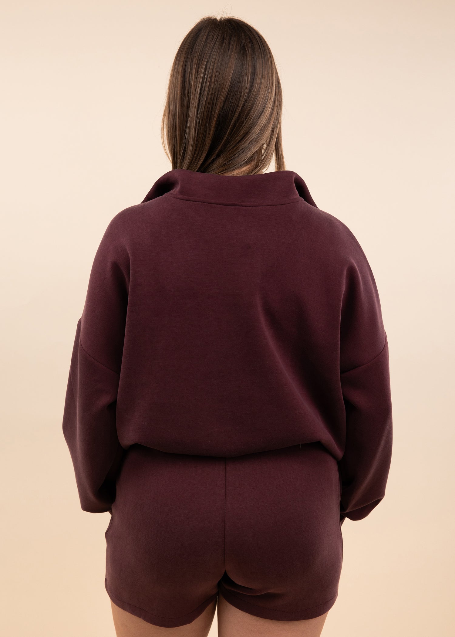 Collegiate Outfitters Maroon Butter Soft Pocket Quarter Zip