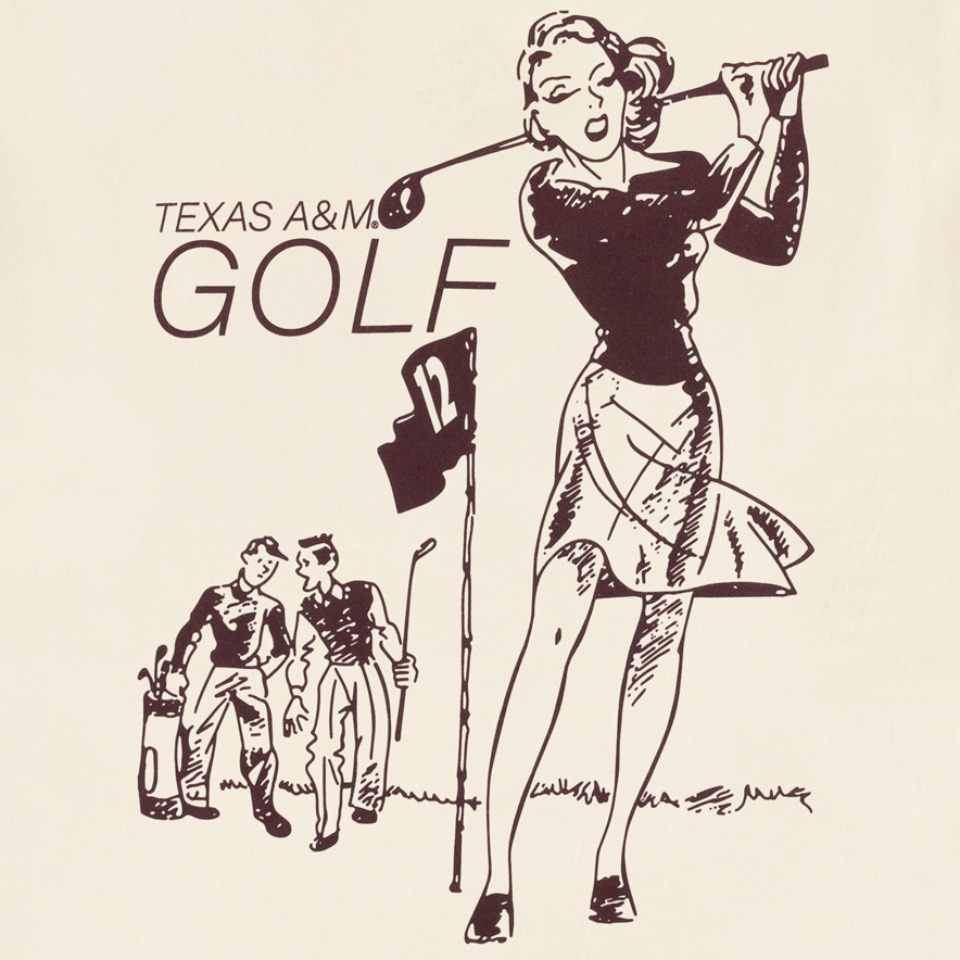 Texas A&M Woman Golfer T-Shirt