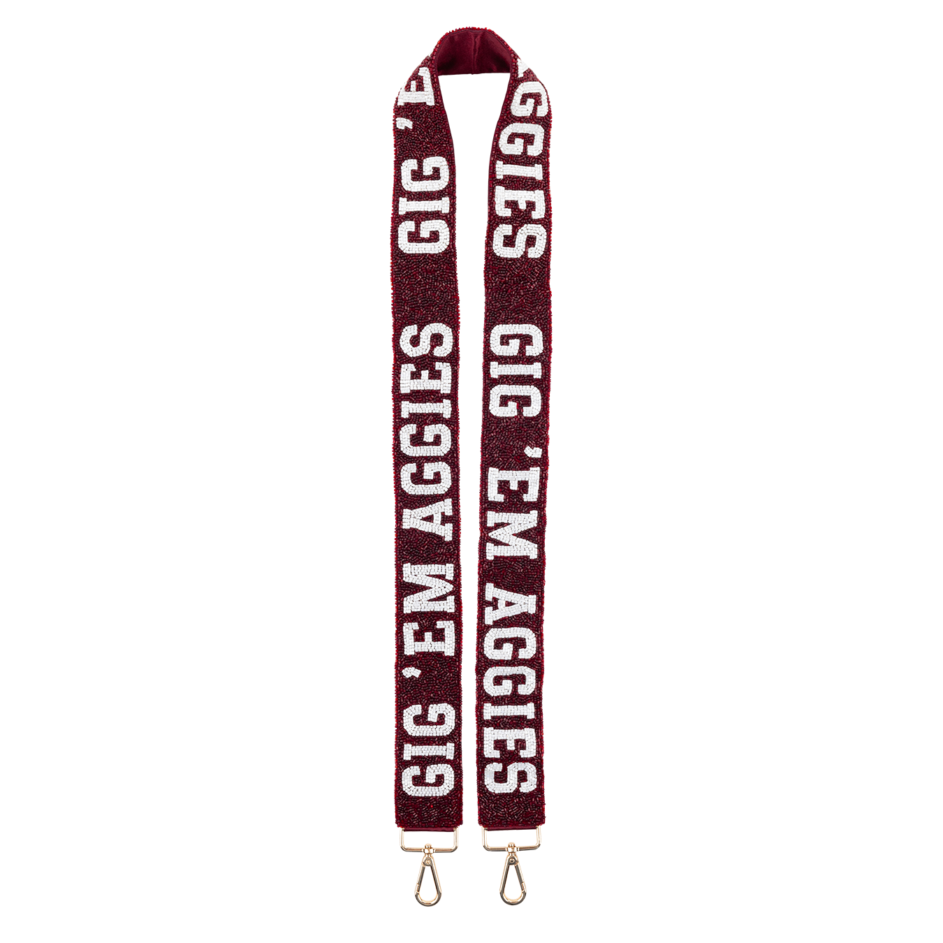 Gig 'Em Aggies Beaded Purse Strap