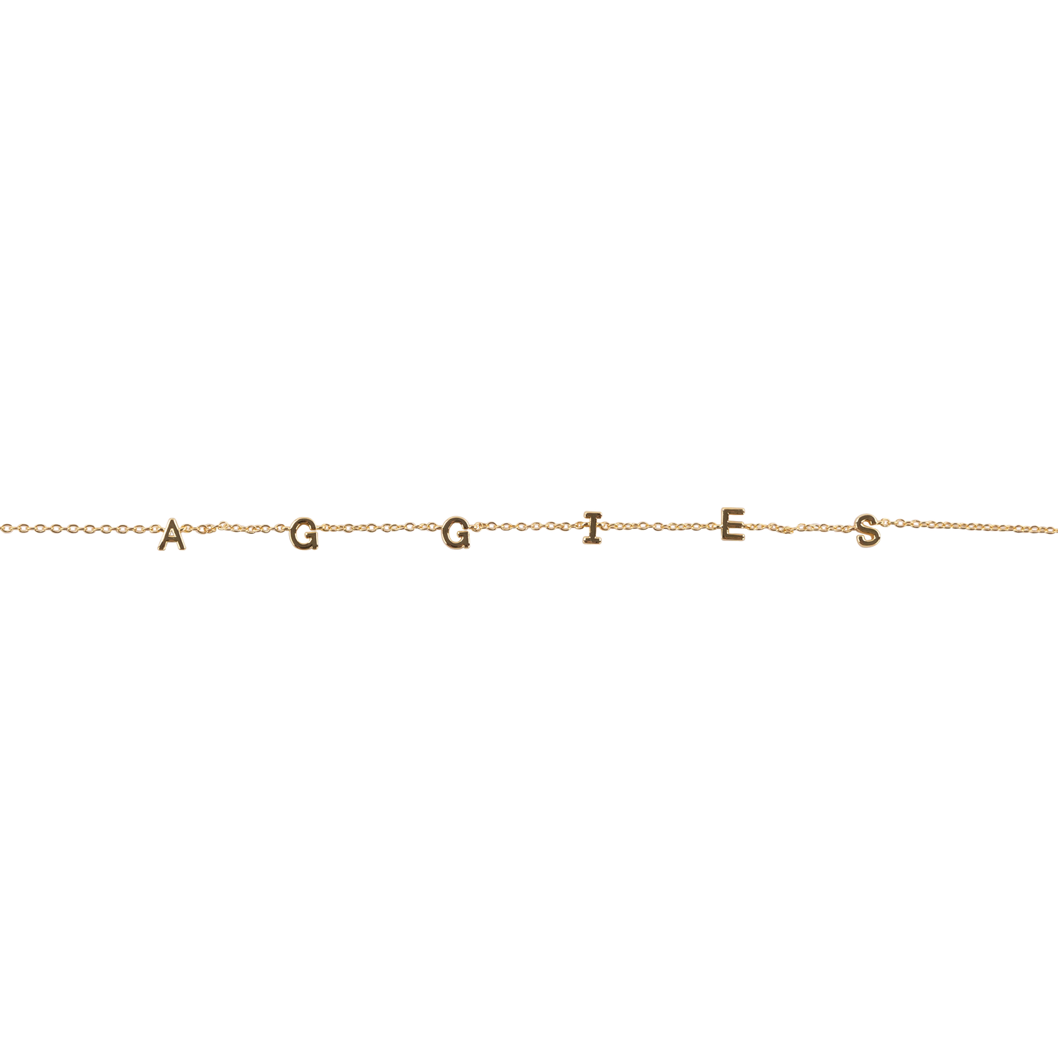 "AGGIES" Initial  Necklace