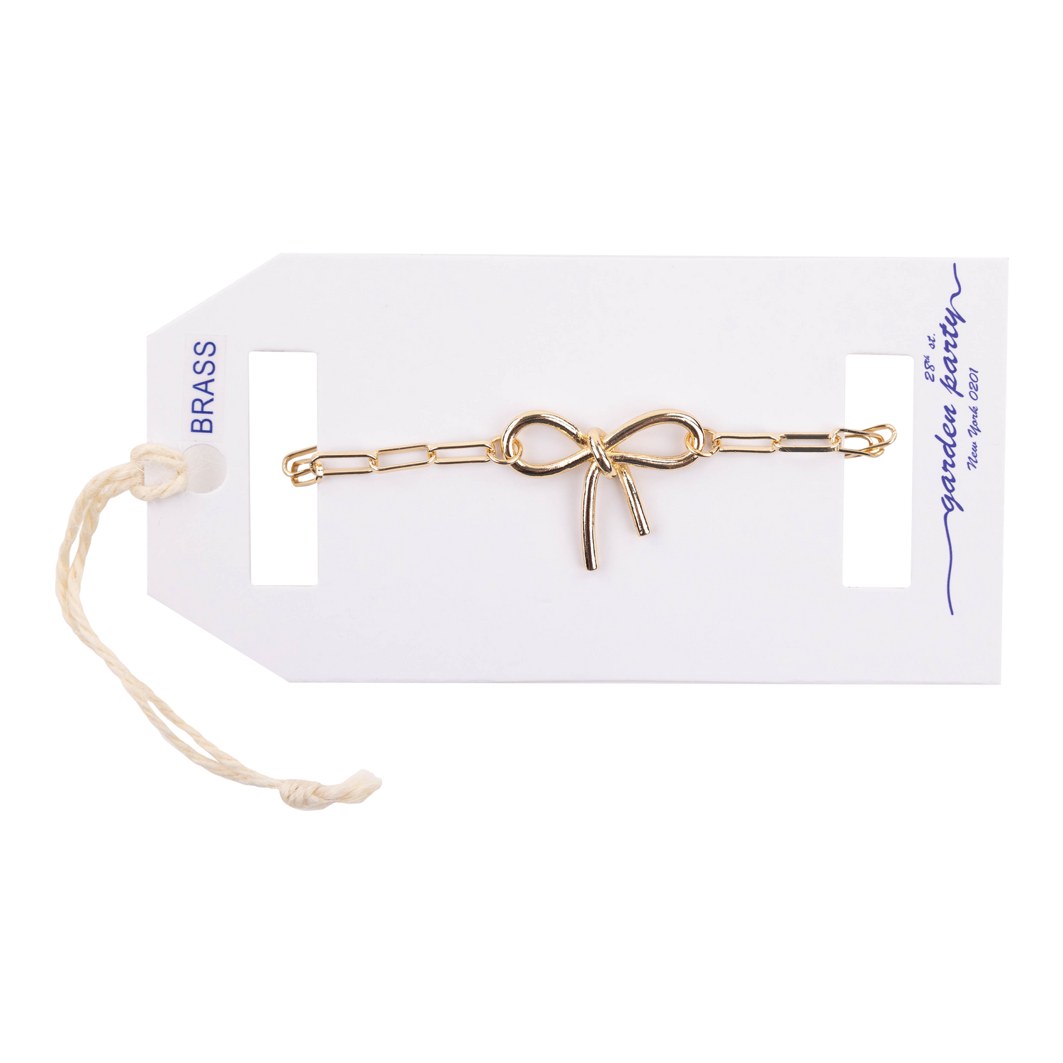 Gold Bow Chain Bracelet