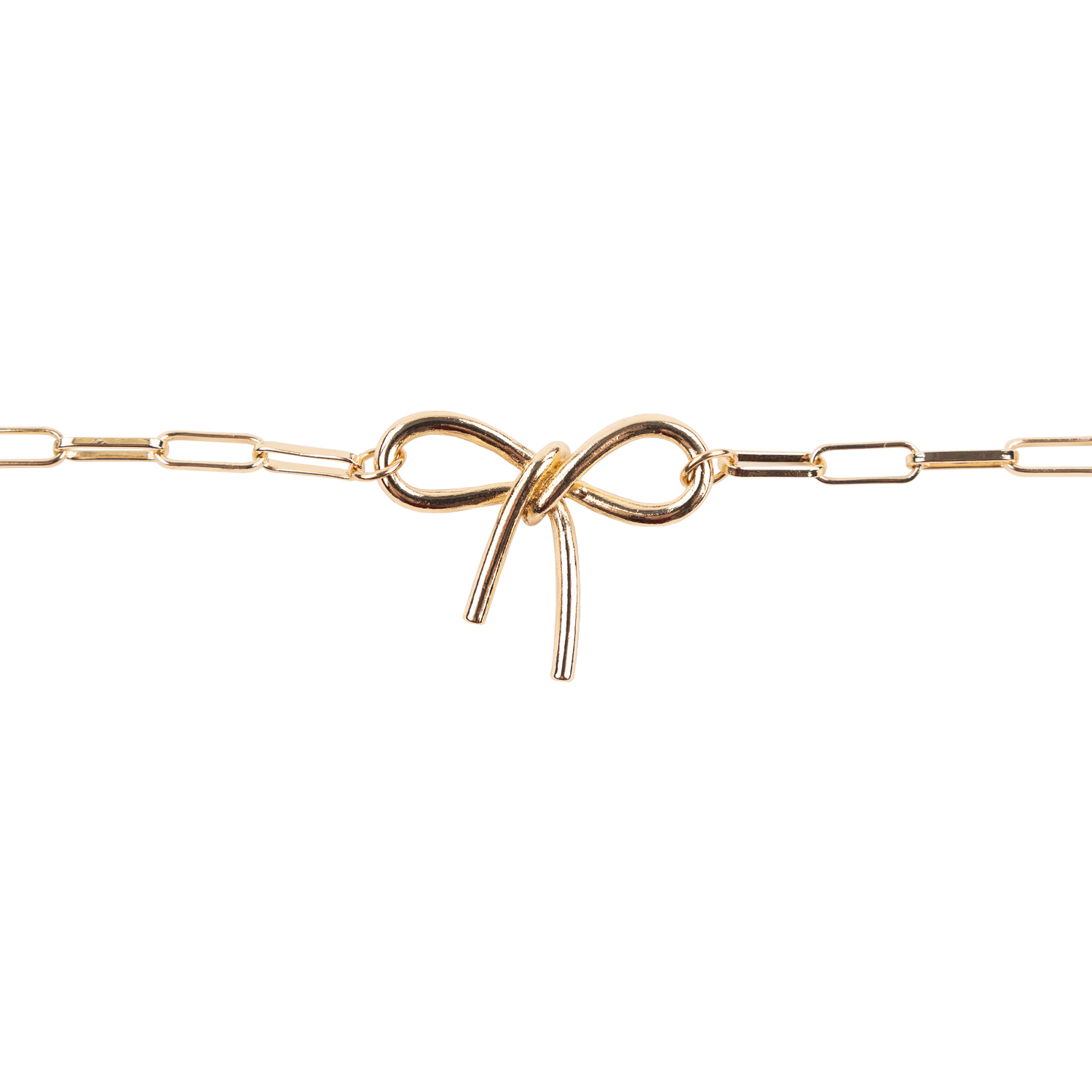 Gold Bow Chain Bracelet