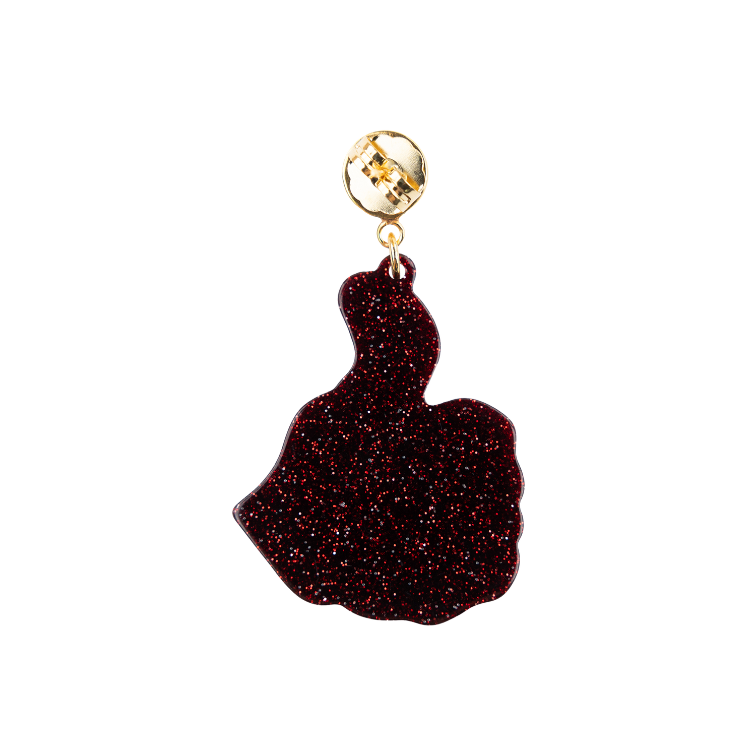 Texas A&M Glitter Gig 'Em Thumb-Ups Earring