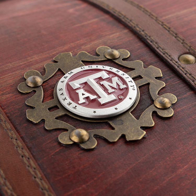 Texas A&M Decanter Glasses Chest Set