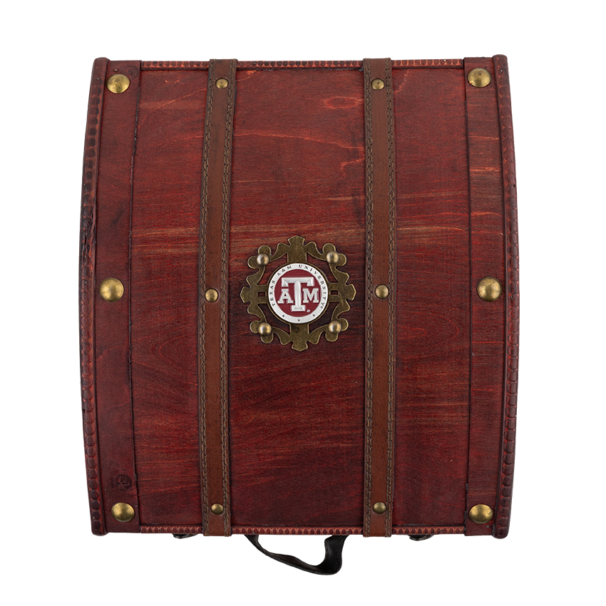 Texas A&M Decanter Glasses Chest Set