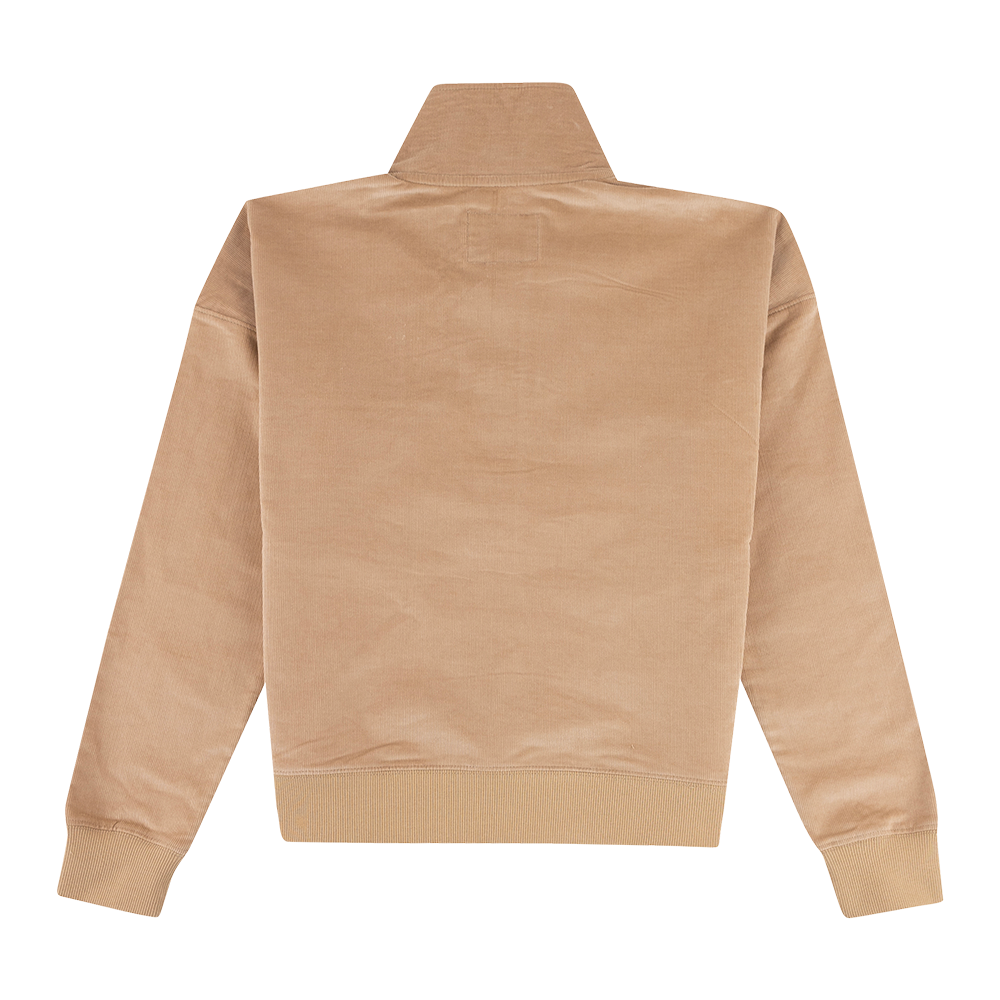 Texas A&M Khaki Corduroy Half Zip Jacket