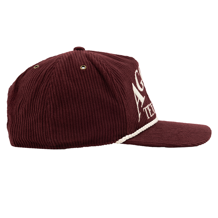 Texas A&M Aggies Corduroy Pitchout Rope Hitch Hat