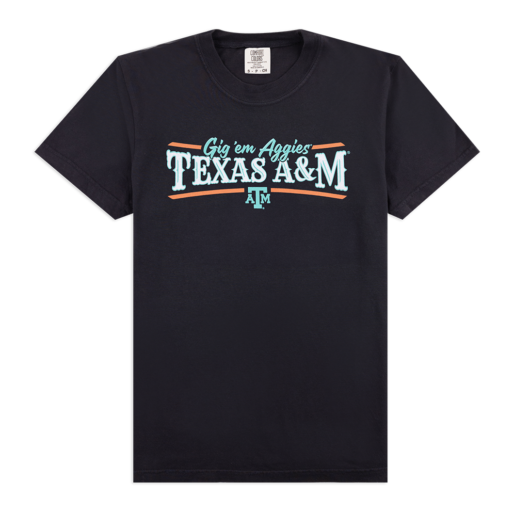 Texas A&M Cursive Gig 'Em Aggies T-Shirt