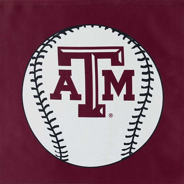 Texas A&M Baseball Car Flag - Maroon