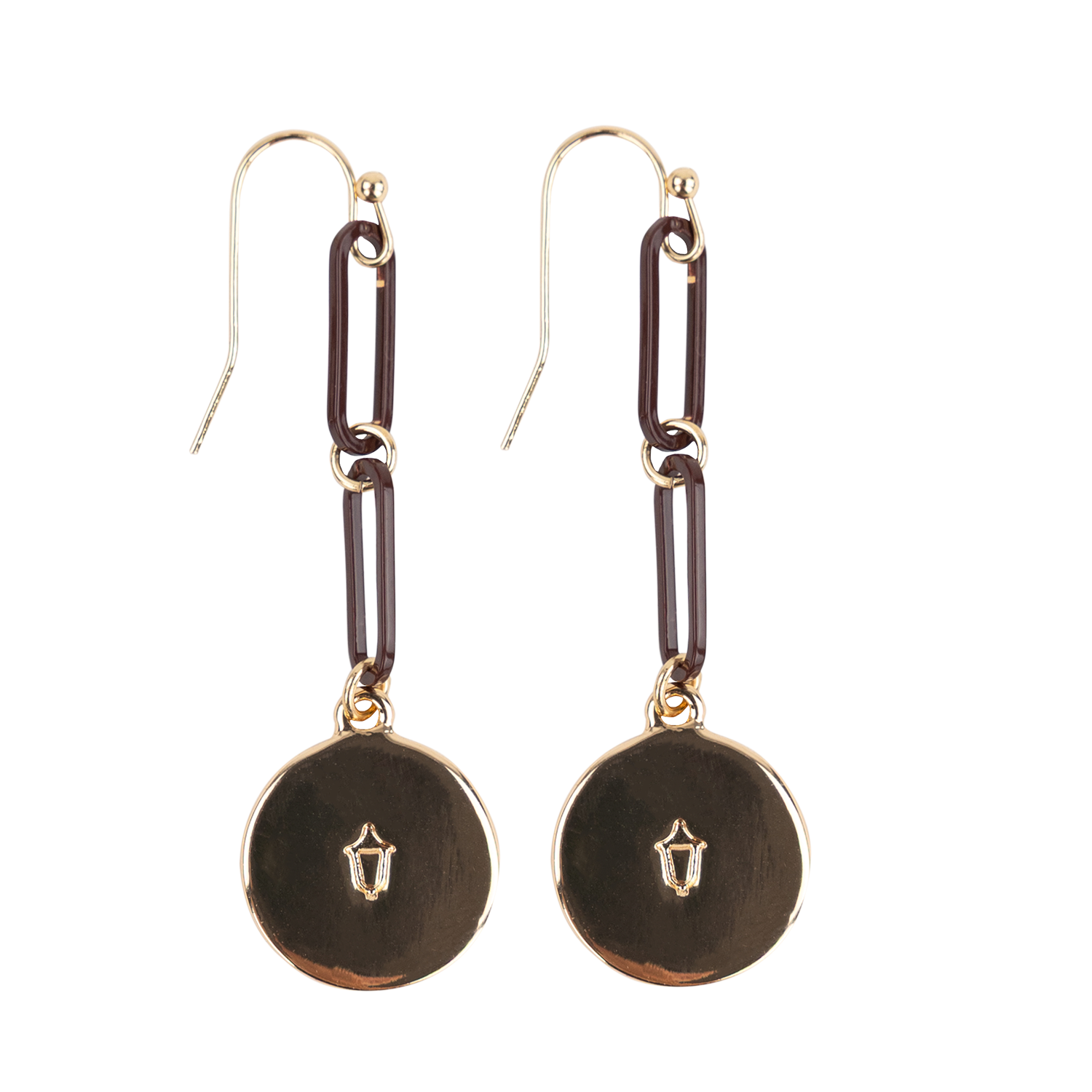 Texas A&M Emerson Street Azalea Paperclip Chain Earrings