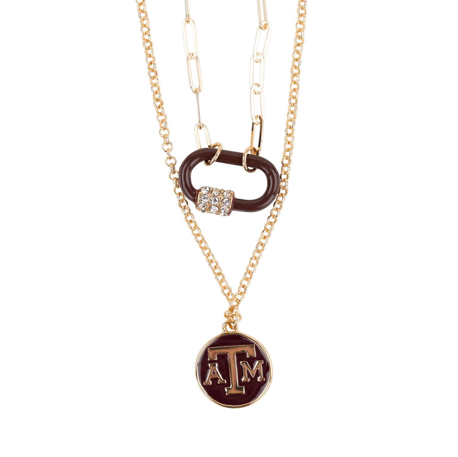 Texas A&M Camellia Necklace