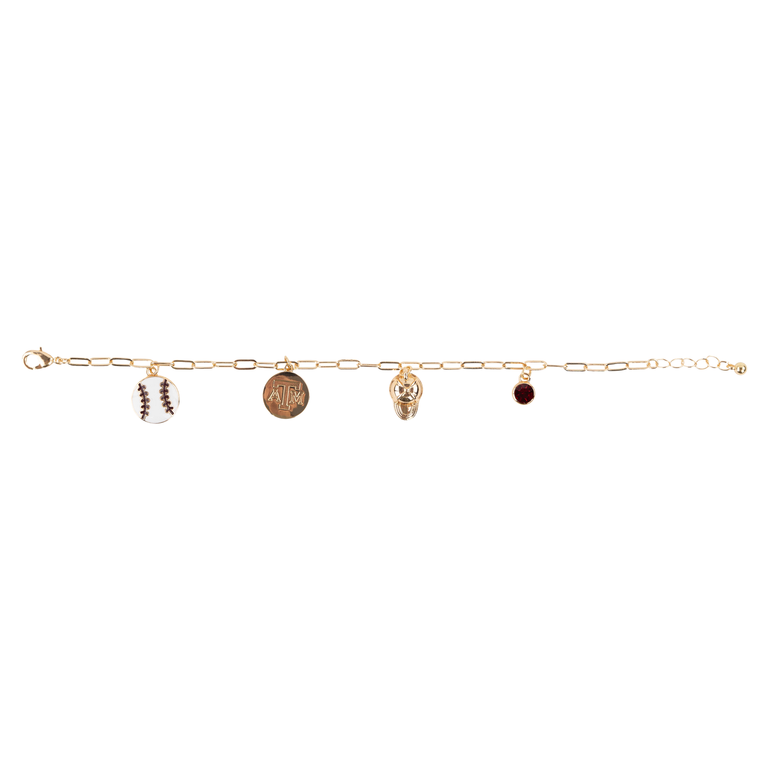 Texas A&M Baseball Charm Bracelet