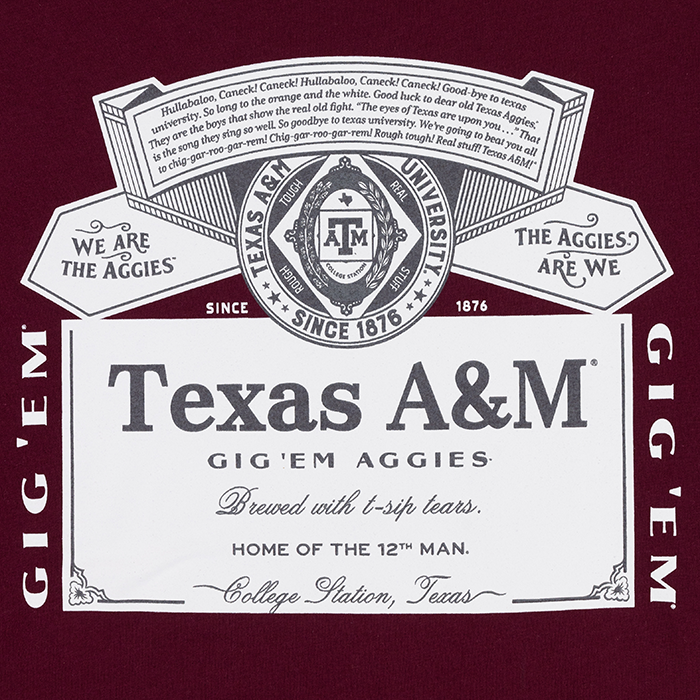 Texas A&M Brewed T-Sips Tears T-Shirt