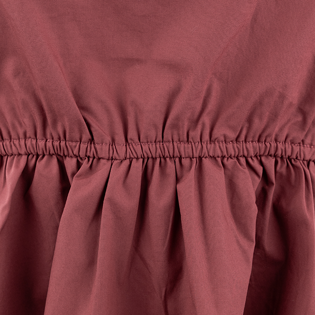 Square Neck Cinched Waist Blouse